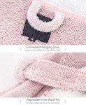 Cozy Shimmer Pink Hooded Bathrobe for Women