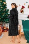 Cozy Pineapple Fleece Robe for Women