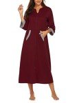 Ekouaer Women's Soft Zipper Robe with Pockets