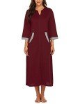 Ekouaer Women's Soft Zipper Robe with Pockets