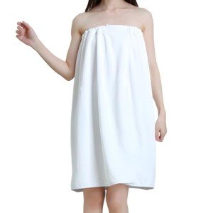 Adjustable Microfiber Bathrobe Towel Wrap for Women