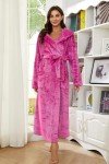 HEARTNICE Women's Plush Hooded Fleece Robe 2XL/3XL