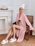 Lightweight Waffle Knit Spa Robe for Women