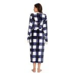 Cozy Women's Hooded Plush Fleece Robe, 2XL/3XL