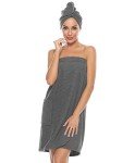 Gray Women's Bath Wrap and Head Towel Set