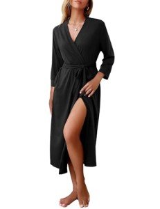 Lightweight Summer Knit Kimono Robe for Women