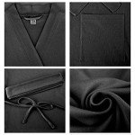 Soft Cotton Kimono Robe for Women - Black