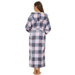 Cozy Plush Hooded Bathrobe for Women