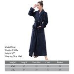 Soft Fleece Navy Blue Women's Bathrobe - L/XL