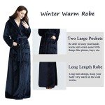 Cozy Long Hooded Fleece Robe for Women