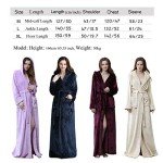 Cozy Long Hooded Fleece Robe for Women