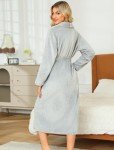 ENJOYNIGHT Women's Soft Plush Fleece Bathrobe