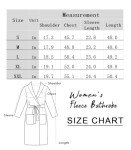 ENJOYNIGHT Women's Soft Plush Fleece Bathrobe