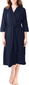 NY Threads Women's Lightweight Long Knit Bathrobe