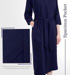 NY Threads Women's Lightweight Long Knit Bathrobe