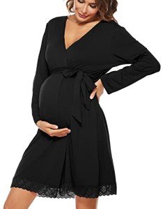 SWOMOG Women's 3-in-1 Maternity Nursing Robe