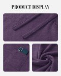 RIROW Womens Hoodie Pullover Long Sleeve Tunic Tops Knit Ladies Sweatshirts Pocket 2024 New Purple L