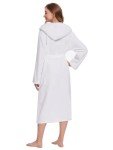 Women's Fleece Hooded Bathrobe - Soft & Cozy