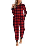 Ekouaer Women's Christmas Family Matching Onesie Pajamas