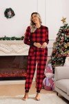 Ekouaer Women's Christmas Family Matching Onesie Pajamas