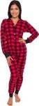 Silver Lilly Red and Black Buffalo Plaid Pajamas