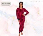 Silver Lilly Red and Black Buffalo Plaid Pajamas