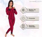 Silver Lilly Red and Black Buffalo Plaid Pajamas