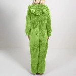 Cozy Plus Size Sherpa Onesie Pajamas for Women
