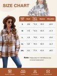 SIMIYA Plaid Shirt Women Long Sleeve Cotton Flannel Shirt Button Down Womens Fall Clothing Trendy Casual Shacket