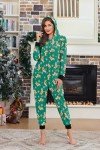 Cozy Women's Christmas Hooded Pajamas with Pockets