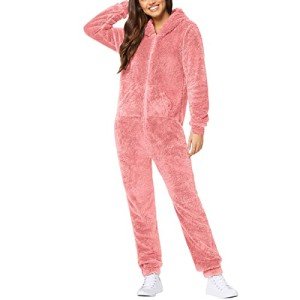 Cozy Hooded Fleece Onesie Pajamas for Women