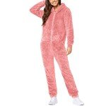 Cozy Hooded Fleece Onesie Pajamas for Women