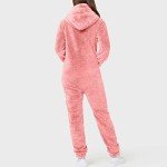 Cozy Hooded Fleece Onesie Pajamas for Women