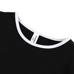 Black Short Sleeve Women’s Onesie Pajamas – XL