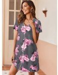 Women’s Nursing Nightgowns Button Down 2-Pack