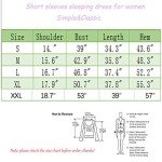 Cotton Butterfly Nightgown for Women, Short Sleeves