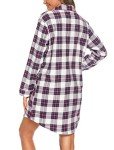 Cozy Flannel Print Nightshirt for Women