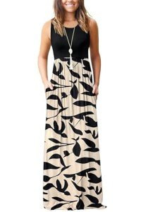 MOLERANI Women's Casual Maxi Dress with Pockets