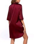 Ekouaer Plus Size Silk Nightgown for Women