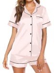 Ekouaer Satin Two-Piece Women's Pajama Set