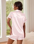 Ekouaer Satin Two-Piece Women's Pajama Set
