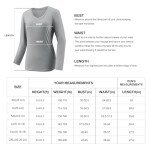 Moisture Wicking Shirts for Women Quick Dry Athletic Running Long Sleeve T Shirts Womens V Neck Workout Tops
