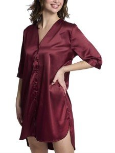 Satin Night Shirts for Women - Sexy Pajamas