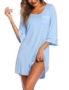 Light Blue Sleepshirt - Sexy Women's Pajamas
