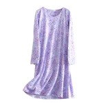 Purple Star Long Sleeve Pajamas for Women