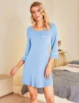 Light Blue Sleepshirt - Sexy Women's Pajamas