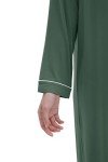 Cozy Olive Bamboo Viscose Nightshirt for Women