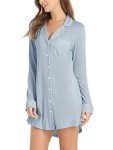 Cherrydew Long Sleeve Comfy Pajama Sleep Shirt