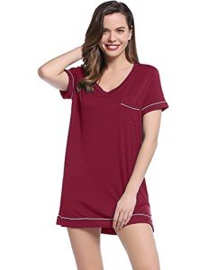 Joyaria Women's Cooling Bamboo Summer Nightshirt