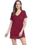 Joyaria Women's Cooling Bamboo Summer Nightshirt